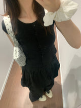 Mer knit short sleeve  (4color)