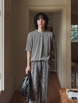 ロベンフォープリーツ半袖Tシャツ