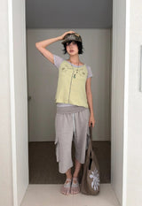 ROSE STITCH SLEEVELESS