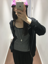 Som Striped Lace Sleeveless (4color)