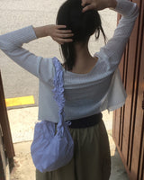 オレストライプシャーリングショルダークロスバッグ