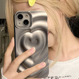 3D HEART COLOR PHONE CASE