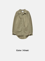 YM PlRich シャーリングブラウス (3 colors)