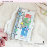 Half greyblue binder