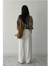 [Unisex] ソリッドコットンオーバーフィットシャツ