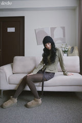brown leopard belt mini skirt