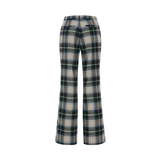 WIDE CHECKERED PANTS