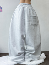 FLEECE🔥HEATER🔥BALLOON WIDE LONG PANTS💚💙💛🩶 7COLOR