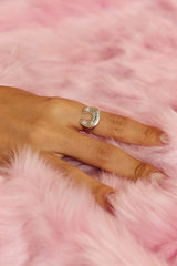 Sparkle Horeseshoe Ring (M) - PK