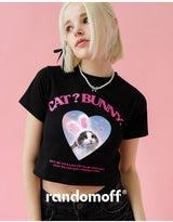 キャット&バニークロップTシャツ [4COLOR]