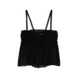 MIST MESH SHIRRING BUSTIER