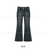 Hatin Flap Pocket Low Bootcut Denim Pants