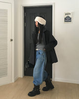 [ORIGINAL] HOLES HIGH NECK MEDIUM COAT
