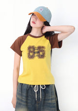 トーンダウンラグラン半袖Tシャツ