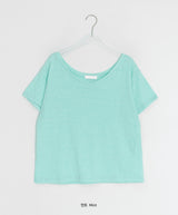 ハボイルルーズフィットVネックスラブ半袖Tシャツ