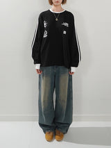(UNISEX) 89 Line Long Sleeve T-shirt