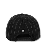 Pinstripe D Symbol Wool CAP_Black