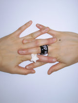  [Formica] Star Stud ring (Ivory) 