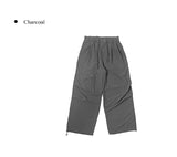 Adim Rivet Pintuck Nylon Wide Pants