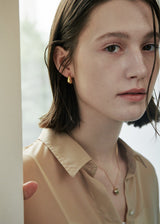 [925 silver] Deux.silver.150 / プーピアス (ゴールド)