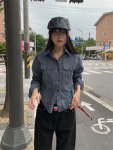 ヴィンテージストライプシャツ (3C)
