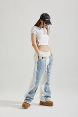 PATCH DENIM -WHITE