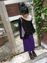 Veloce Frill Banding Midi Skirt