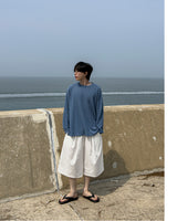 Rok Linen Pintuck Bermuda Pants