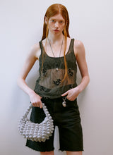 Bubble Knit Bag (Silver)