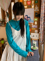 Kayushi Basic Color Layered Long Sleeve Tee