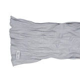 Wave Crinkled Long Scarf (light grey)