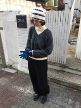 [MD Pick]ウールタッチブラッシュVネックニット (4 Colors)