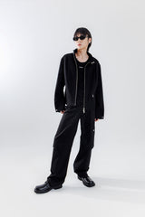 shoulder two tuck jacket_black