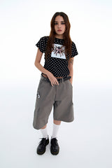 Polka Dot Spider Tee [Black]