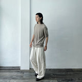 Heather Knit Crewneck Top