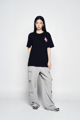 25SS オーバーサイズカーゴジョガーパンツ メランジ