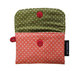 Simple Card wallet _Tomato