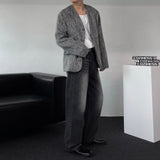 90's Carlton Moehair No Collar Jacket (2 colors)