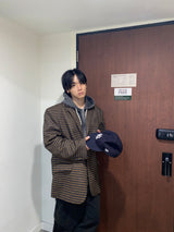 No.0995 チェック OVER ブレザー JK