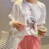 Maslani ボックス半袖Tシャツ