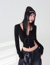 [UNISEX] シルバーカーゴバックバンドデニムワイドパンツ