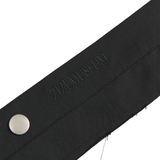 PLEATED SNAP BELT (BLACK)