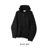 No.1076 Mニットフードジップアップ (7color)