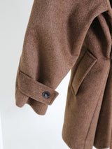 バルマカンシングルアルパカハーフコート (Wool Coat/Winter Coat)