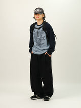 AND Pin-tuck Balloon Pants