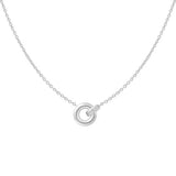 [worn by kim heejae gfriend sowon] silver linked rhodium plating + 925 silver necklace N062-02H