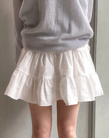 DN Cotton100 Tiered Mini Skirt Pants (2color)