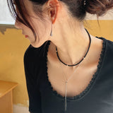 [MADE]Onyx stone basic Necklace