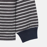 Luke Color Matching Stripe Rugby Sweatshirt