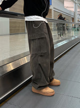 LOG CORDUROY CARGO PANTS